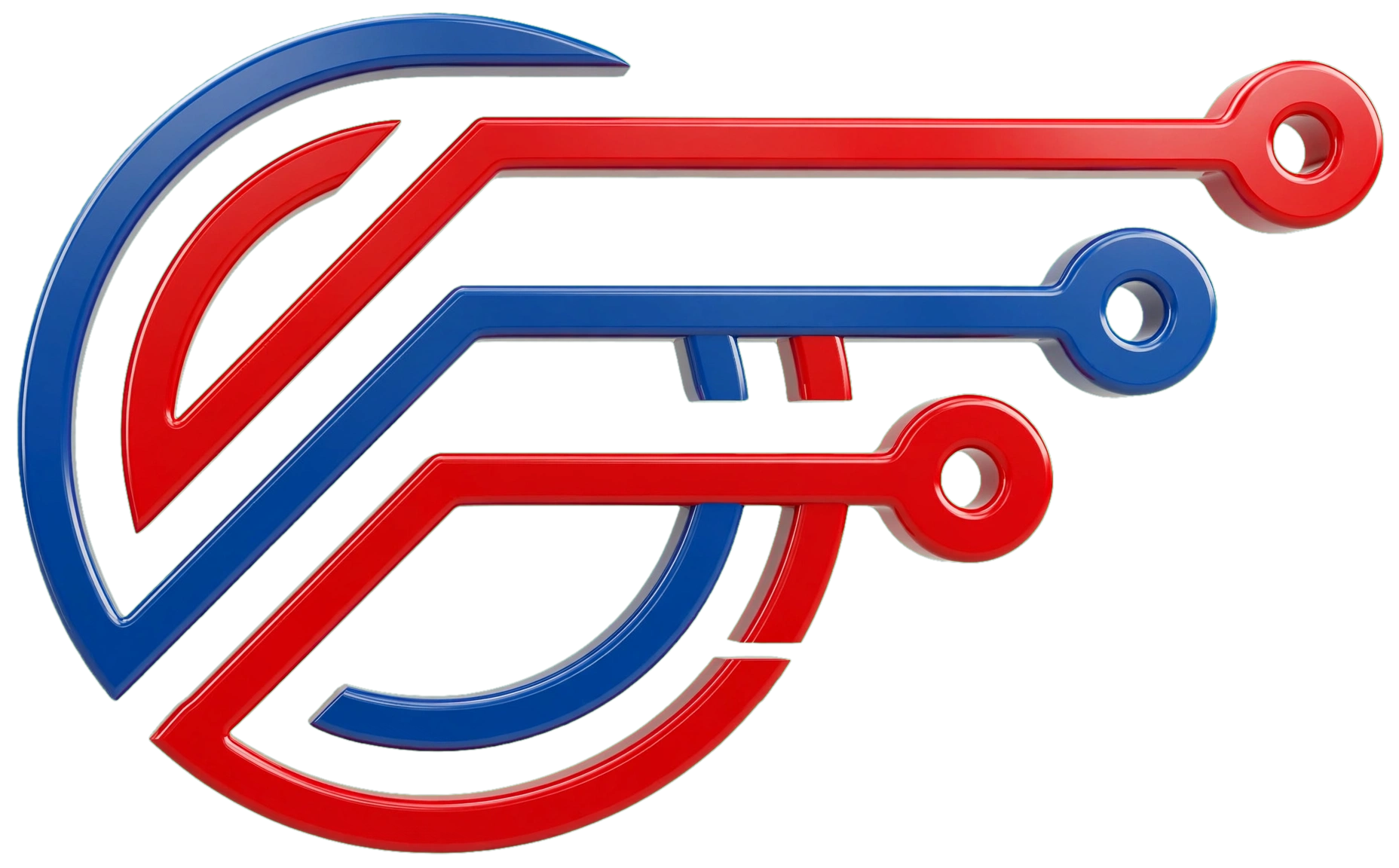 Dual Service Electronic Logo